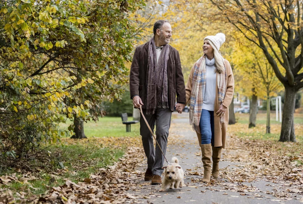 Empty nesters discussing financial planning
