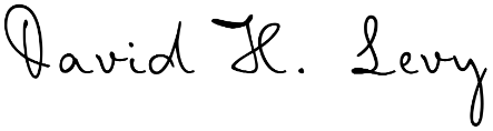 David H. Levy Signature