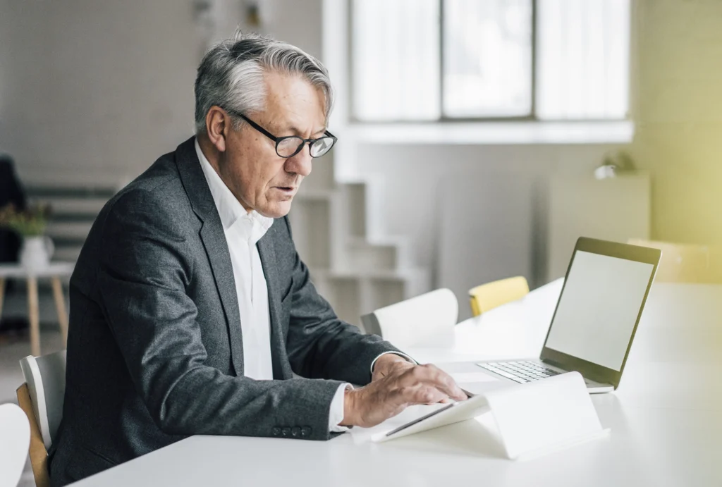 high earner analyzing his finances