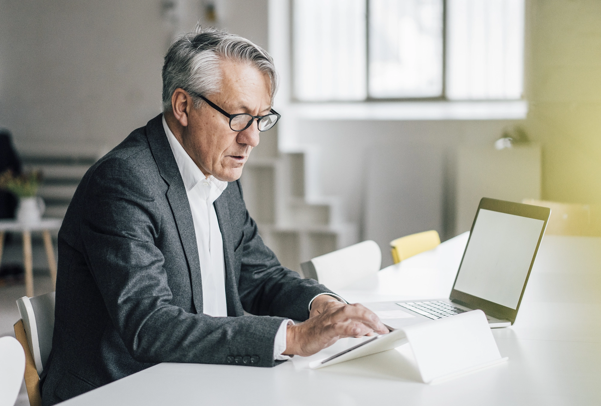 high earner analyzing his finances